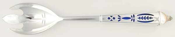Royal Sapphire Salad Serving Fork with Stainless Prongs