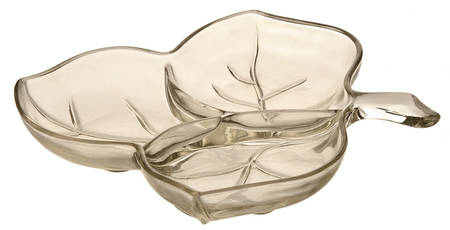 Leaf 8" Figural 3 Part Relish