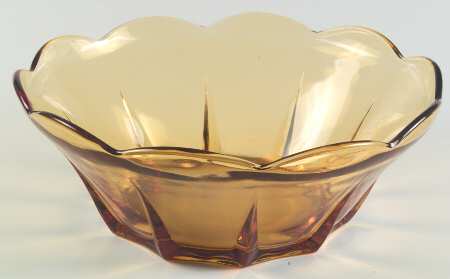 Swedish Modern Amber by Anchor Hocking