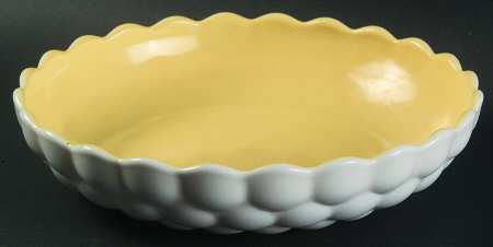 Bubble White Yellow by Anchor Hocking