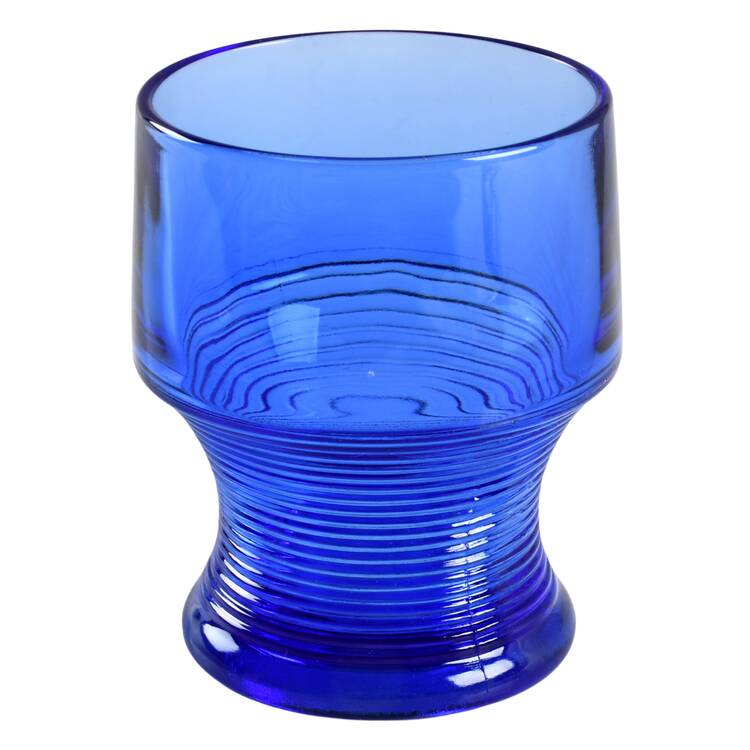 Georgian Ribbed Cobalt Blue by Hazel-Atlas