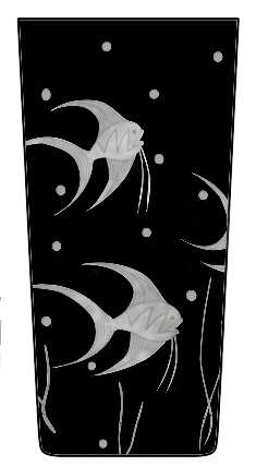 Fish L'Art Deco Black by Artel