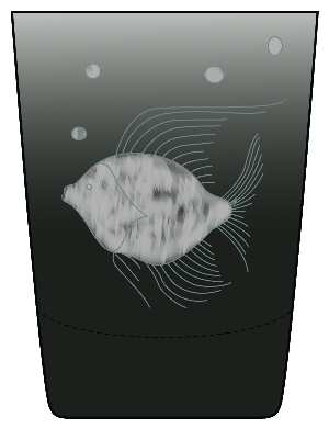 Sea Life Black by Artel