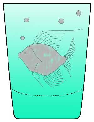 Sea Life Peacock (Teal) by Artel