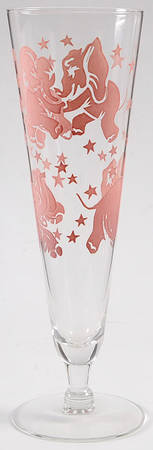 Pink Elephant Pilsner Glass