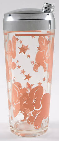 Pink Elephant Cocktail Shaker & Lid