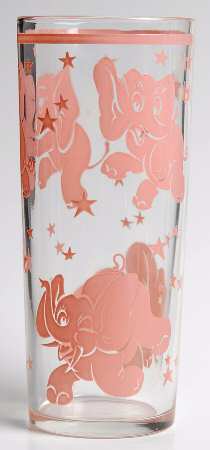 Pink Elephant 11 Oz Flat Tumbler