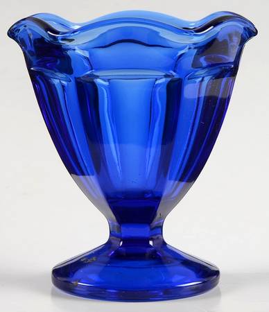 Fountainware Cobalt Blue Low Sherbet