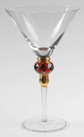 Christmas Splendor Martini Glass