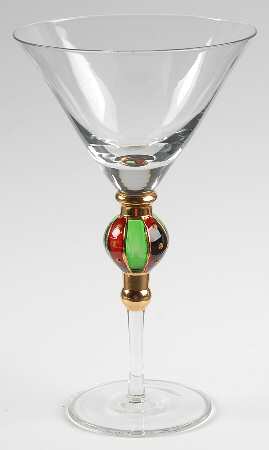 Christmas Splendor Martini Glass