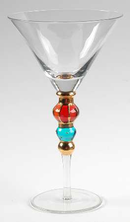 Christmas Splendor Martini Glass