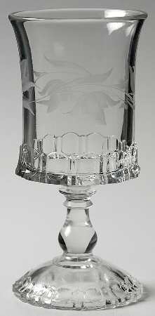Apollo Clear Etched Water Goblet