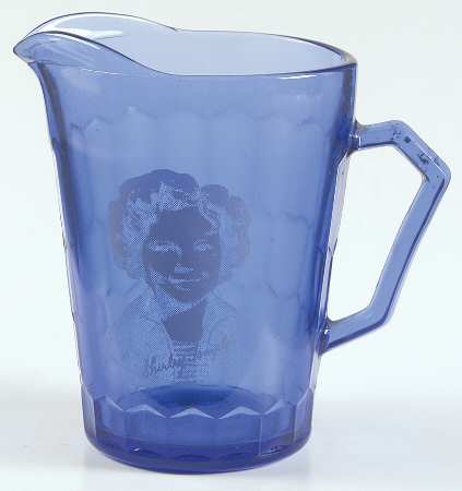 Shirley Temple Ritz Cobalt Blue Creamer by Hazel-Atlas