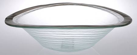 Roman Antique Platinum 14" Oval Bowl