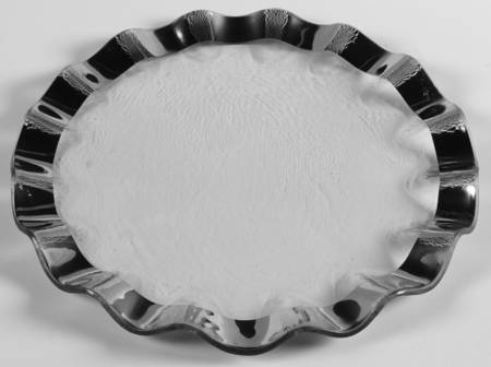 Ruffle Platinum Service Plate