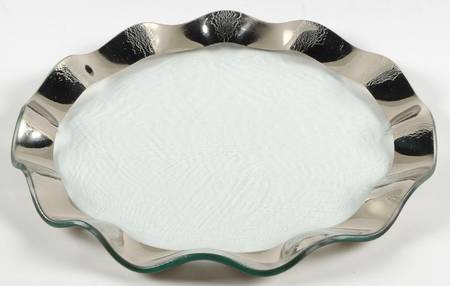 Ruffle Platinum Dinner Plate