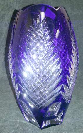 AJC16 9" Cobalt Blue Flower Vase