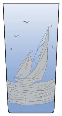 Golden Age of Yachting Azure by Artel