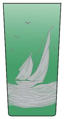 Golden Age of Yachting Emerald Green by Artel