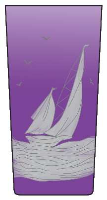 Golden Age of Yachting Purple by Artel