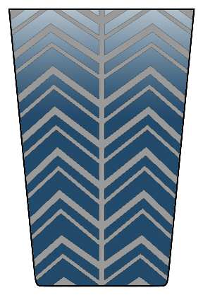 Herringbone Peacock (Teal) by Artel