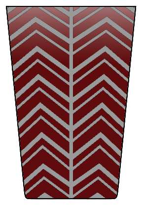 Herringbone Red by Artel