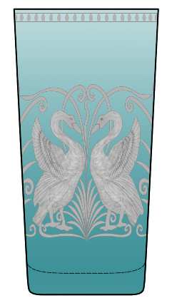 Swans Peacock (Teal) by Artel
