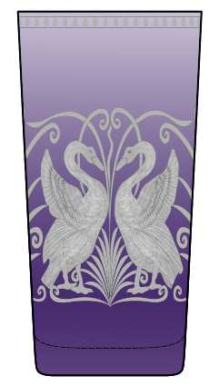 Swans Purple by Artel