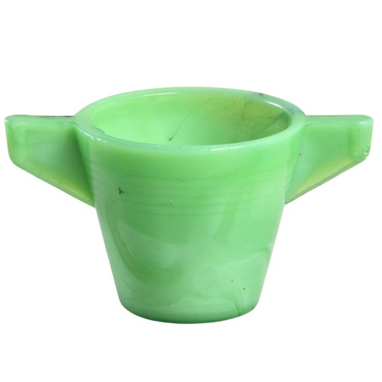 stacked disc Jade (Opaque) Child's Open Sugar