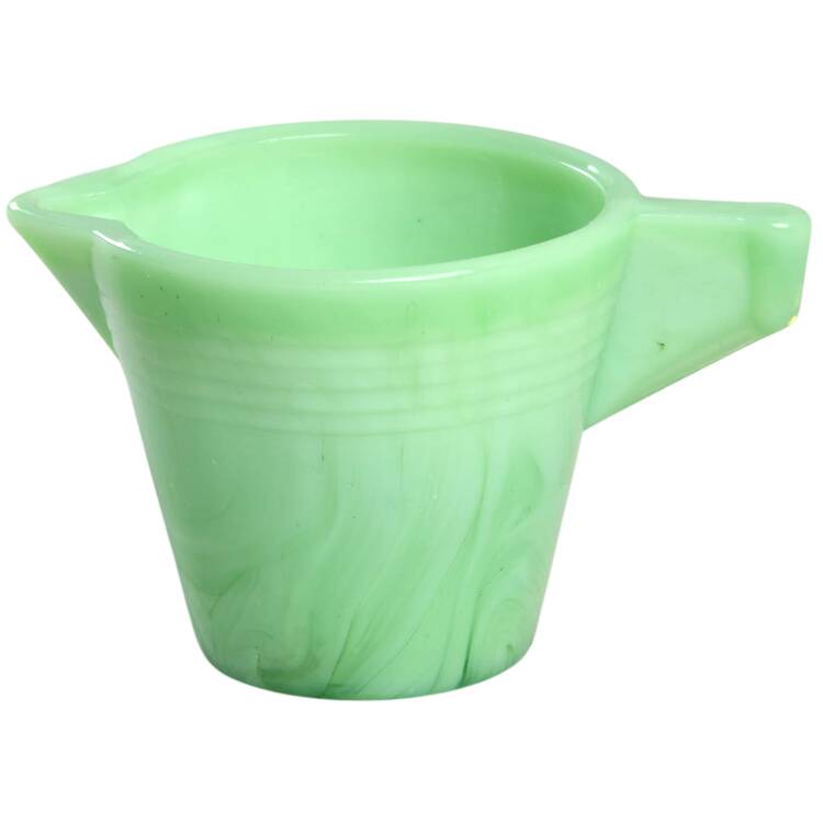 stacked disc Jade (Opaque) Child's Creamer