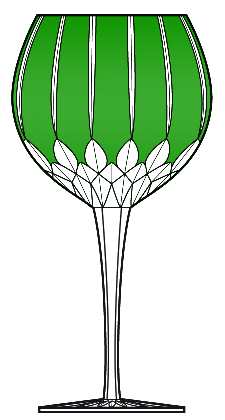 Castille Alberga Emerald Green Water Goblet