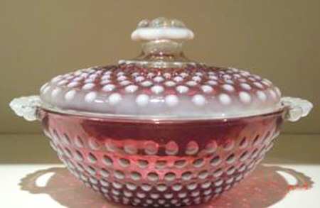 Moonstone Red Opalescent by Anchor Hocking