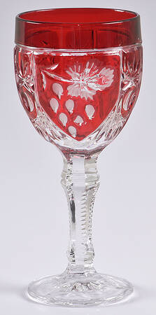 Asti Ruby Water Goblet by Anna Hutte
