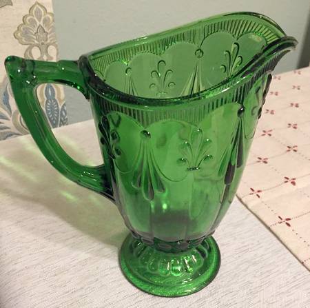 Fleur de Lis and Tassel Green by Adams &amp; Co