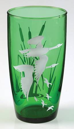 Wild Geese Green by Anchor Hocking