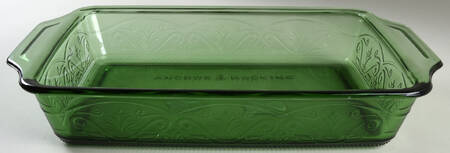Laurel Embossed-Fern Green by Anchor Hocking