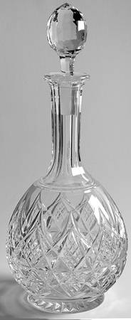 Colbert (Cut) Decanter & Stopper by Baccarat