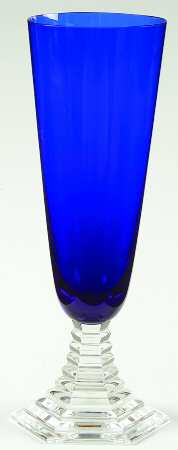 Orsay Cobalt Blue Fluted Champagne