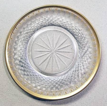 Palais (Gold Trim) Underplate for Finger Bowl