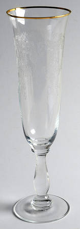 Etoile Gold Trim Fluted Champagne