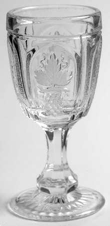 Magnet and Grape Clear Wine Glass