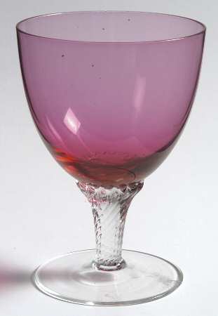 Lisa Cranberry (Non Optic) Wine Glass