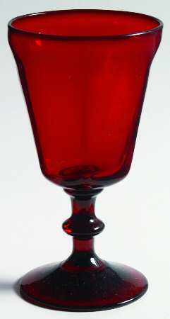 Antique Ruby Wine Glass