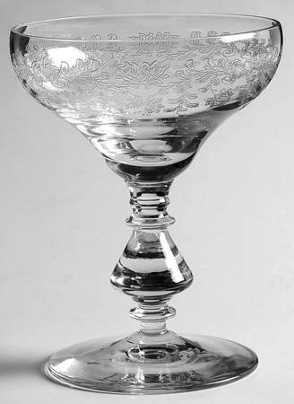 Fern Leaf (Stem 894, Etched) Champagne/Tall Sherbet