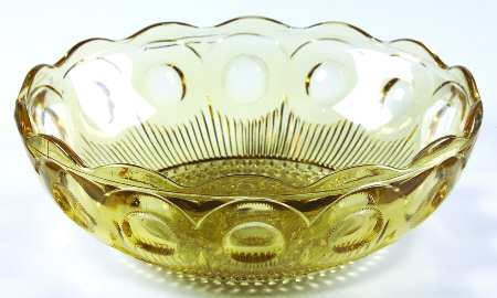 St Genevieve Amber 8" Round Bowl