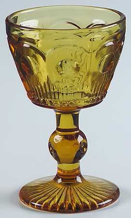 St Genevieve Amber Wine Glass