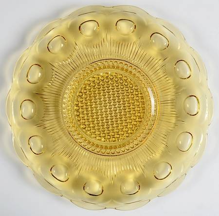 St Genevieve Amber 11" Sandwich Plate