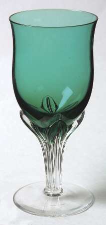 Leaf Fantasy Green Water Goblet