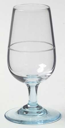 Continental Cerulean Blue Wine Glass by Bryce