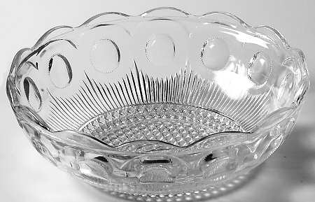 St Genevieve Clear (No Trim) 8" Scalloped Bowl